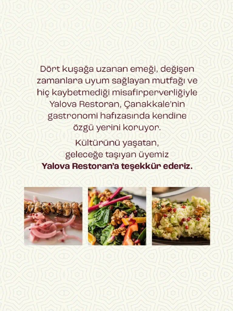 Yalova Restoran | Çanakkale